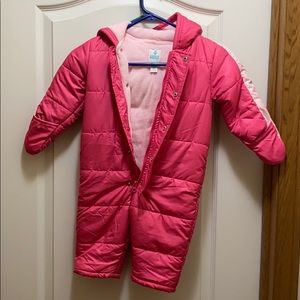 Pink Old Navy snowsuit